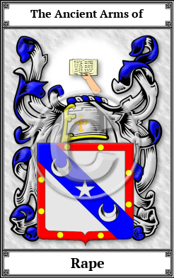 Rape Family Crest Download (JPG) Book Plated - 600 DPI
