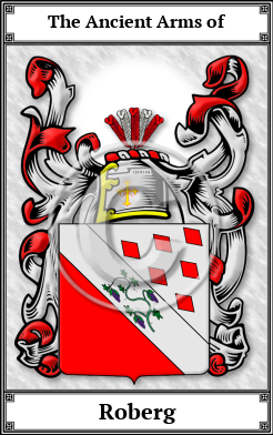 Roberg Family Crest Download (JPG) Book Plated - 600 DPI