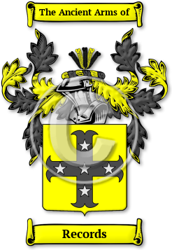 Records Family Crest Download (JPG) Legacy Series - 600 DPI