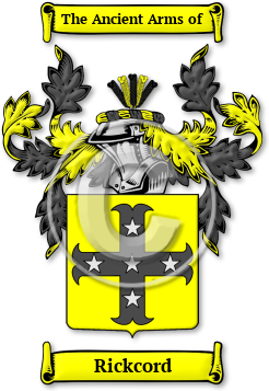 Rickcord Family Crest Download (jpg) Legacy Series - 150 DPI