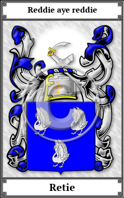 Retie Family Crest Download (JPG) Book Plated - 600 DPI
