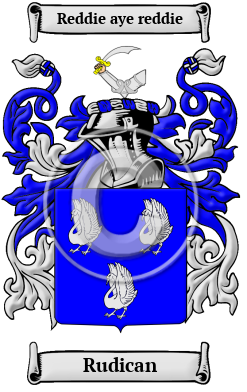 Rudican Family Crest Download (jpg) Heritage Series - 150 DPI