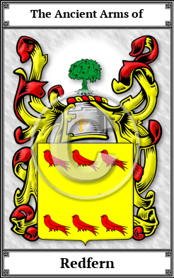 Redfern Family Crest Download (JPG)  Book Plated - 150 DPI