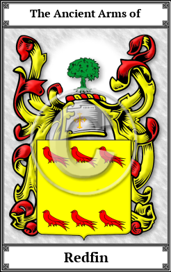 Redfin Family Crest Download (JPG)  Book Plated - 150 DPI
