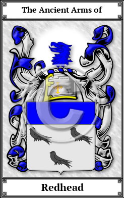 Redhead Family Crest Download (JPG)  Book Plated - 150 DPI