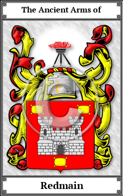 Redmain Family Crest Download (JPG)  Book Plated - 150 DPI