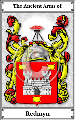 Redmyn Family Crest Download (JPG)  Book Plated - 150 DPI