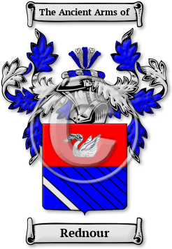 Rednour Family Crest Download (jpg) Legacy Series - 150 DPI
