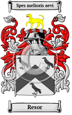 Resor Family Crest Download (JPG) Heritage Series - 600 DPI