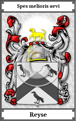 Reyse Family Crest Download (JPG) Book Plated - 600 DPI