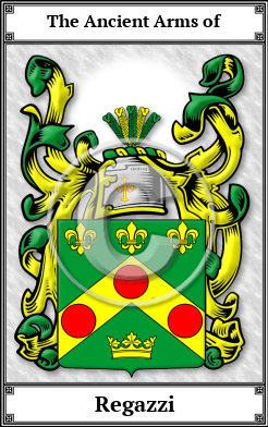 Regazzi Family Crest Download (JPG)  Book Plated - 150 DPI