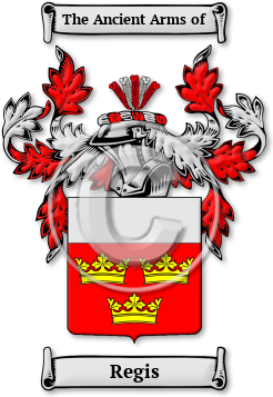 Regis Family Crest Download (jpg) Legacy Series - 150 DPI