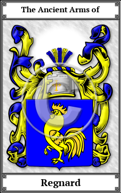 Regnard Family Crest Download (JPG)  Book Plated - 150 DPI