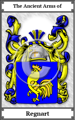 Regnart Family Crest Download (JPG)  Book Plated - 150 DPI