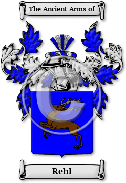 Rehl Family Crest Download (jpg) Legacy Series - 150 DPI