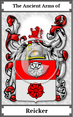 Reicker Family Crest Download (JPG)  Book Plated - 150 DPI