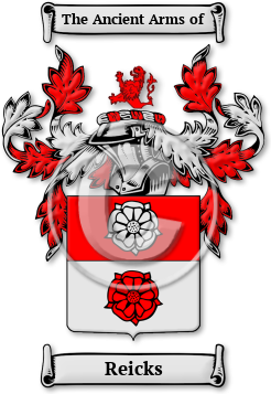 Reicks Family Crest Download (jpg) Legacy Series - 150 DPI
