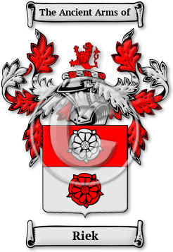 Riek Family Crest Download (JPG) Legacy Series - 600 DPI