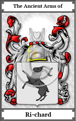 Ri-chard Family Crest Download (JPG)  Book Plated - 150 DPI