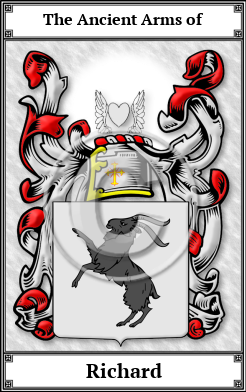 Richard Family Crest Download (JPG)  Book Plated - 150 DPI