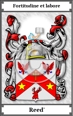 Reed' Family Crest Download (JPG)  Book Plated - 150 DPI