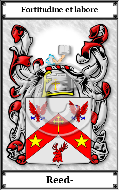 Reed- Family Crest Download (JPG)  Book Plated - 150 DPI