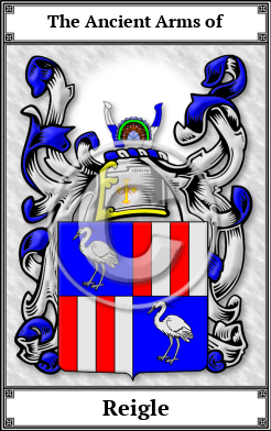 Reigle Family Crest Download (JPG)  Book Plated - 150 DPI
