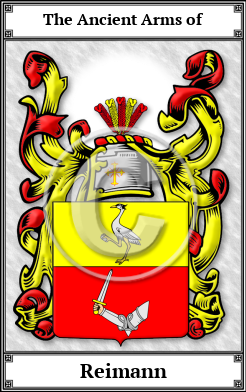 Reimann Family Crest Download (JPG) Book Plated - 600 DPI