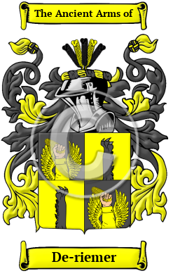 De-riemer Family Crest Download (JPG) Heritage Series - 300 DPI