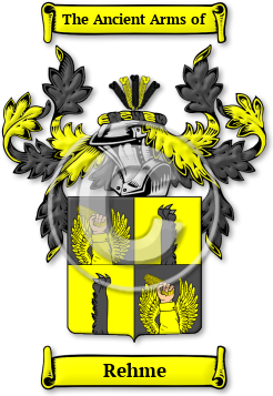 Rehme Family Crest Download (JPG) Legacy Series - 600 DPI
