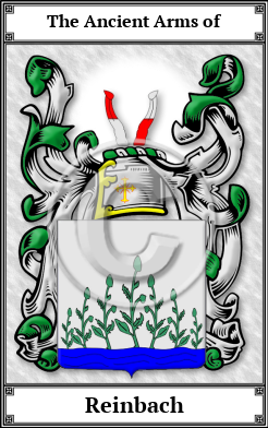 Reinbach Family Crest Download (JPG) Book Plated - 600 DPI