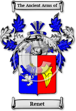 Renet Family Crest Download (jpg) Legacy Series - 150 DPI