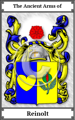 Reinolt Family Crest Download (JPG) Book Plated - 600 DPI