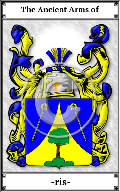 -ris- Family Crest Download (JPG)  Book Plated - 150 DPI