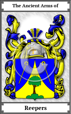 Reepers Family Crest Download (JPG)  Book Plated - 150 DPI