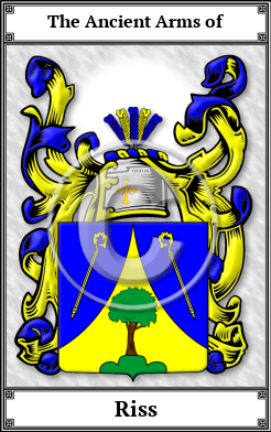 Riss Family Crest Download (JPG)  Book Plated - 150 DPI