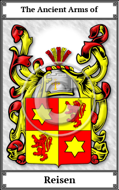 Reisen Family Crest Download (JPG) Book Plated - 600 DPI