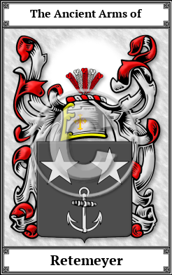 Retemeyer Family Crest Download (JPG)  Book Plated - 150 DPI