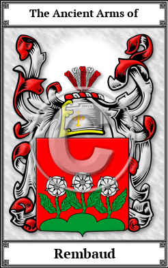 Rembaud Family Crest Download (JPG)  Book Plated - 150 DPI