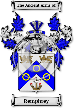 Remphrey Family Crest Download (jpg) Legacy Series - 150 DPI