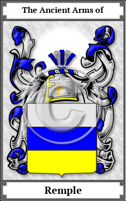 Remple Family Crest Download (JPG)  Book Plated - 150 DPI