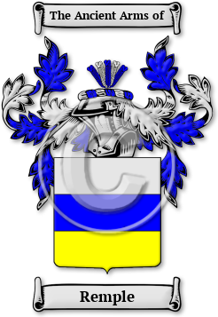Remple Family Crest Download (jpg) Legacy Series - 150 DPI