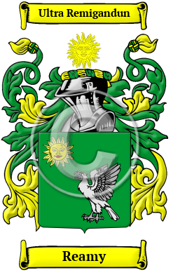 Reamy Family Crest/Coat of Arms