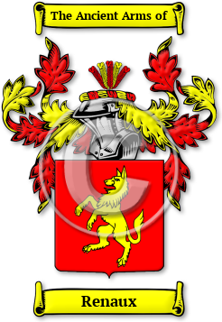 Renaux Family Crest Download (jpg) Legacy Series - 150 DPI