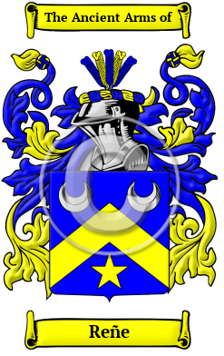 Reñe Family Crest Download (JPG) Heritage Series - 300 DPI