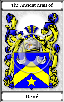 René Family Crest Download (JPG) Book Plated - 600 DPI