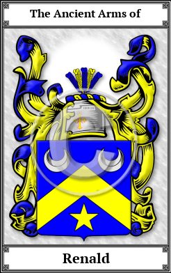 Renald Family Crest Download (JPG)  Book Plated - 150 DPI