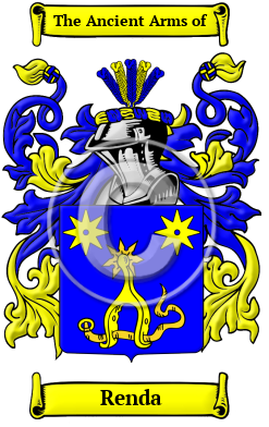 Renda Family Crest/Coat of Arms
