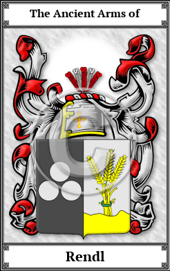 Rendl Family Crest Download (JPG)  Book Plated - 150 DPI