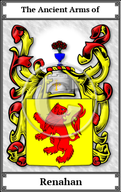 Renahan Family Crest Download (JPG)  Book Plated - 150 DPI
